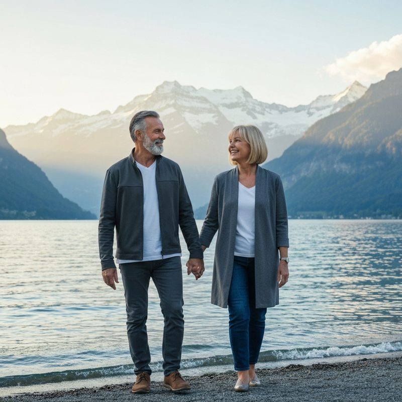 Zufriedener Senior nach erfolgreichem Krankenkassenwechsel